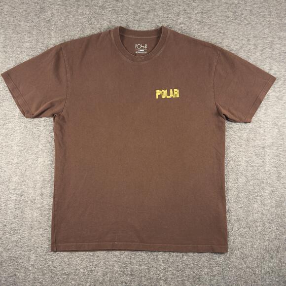 Polar Skate Co Other - Polar Skate Co Shirt Mens Large Brown Logo Tee T-Shirt Portugal Skate Casual